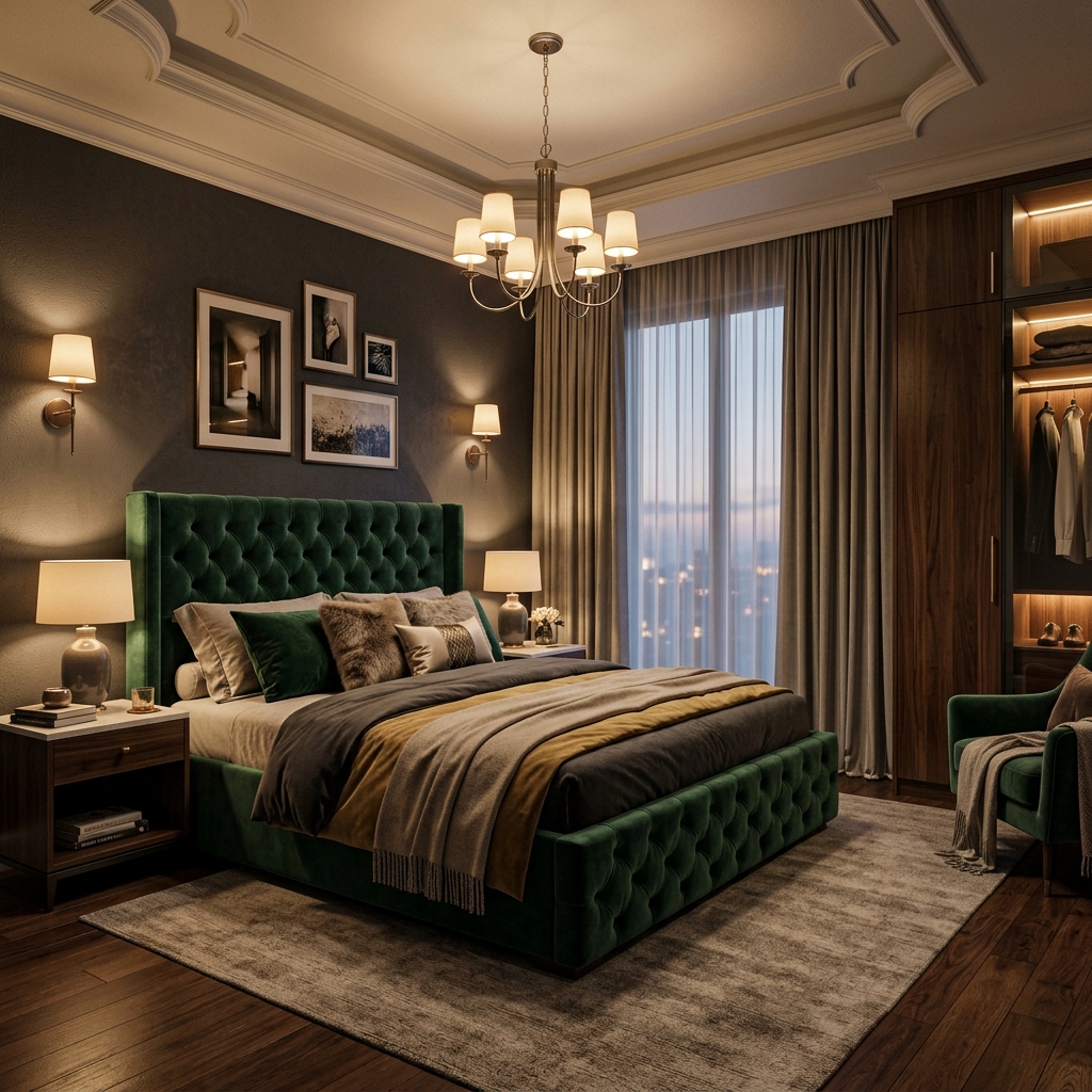 Bespoke Luxury Bedroom Design by Square Interio